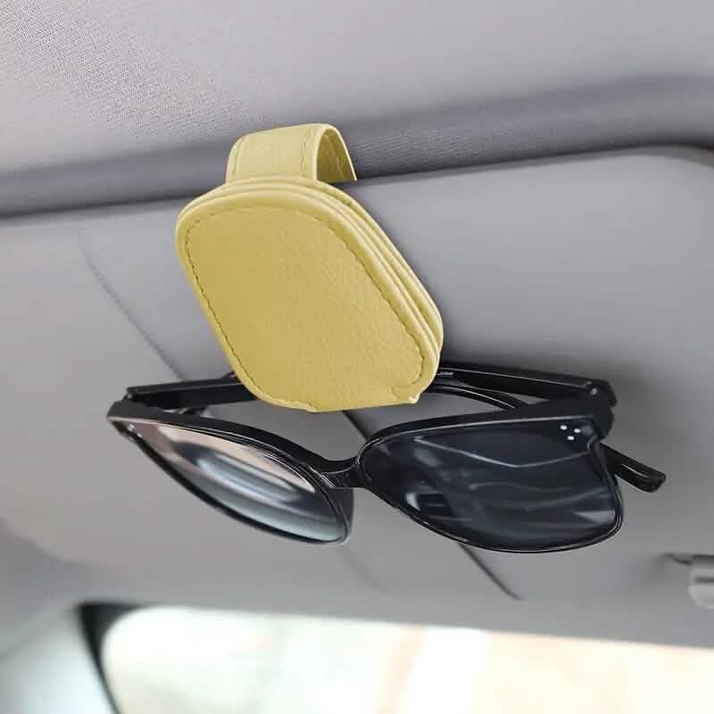 Lot de 2 : supports à lunettes pour pare-soleil de voiture