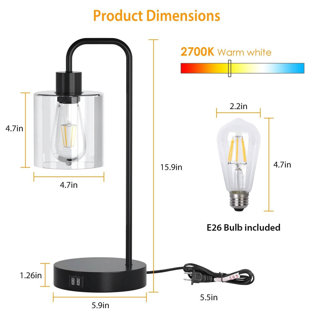 Lot de 2 : Lampe de table à commande tactile