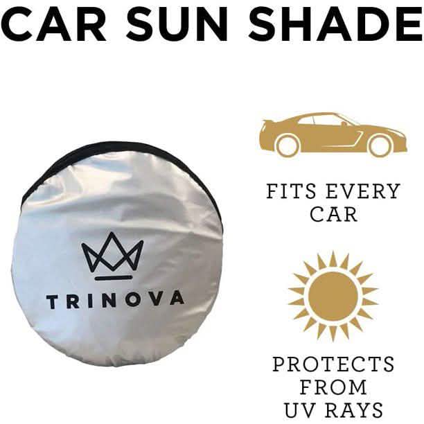 Lot de 2 : Pare-soleil de voiture TriNova