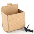 Lot de 2 : Pochette universelle en cuir PU pour téléphone portable, à fixer sur la grille d'aération de voiture