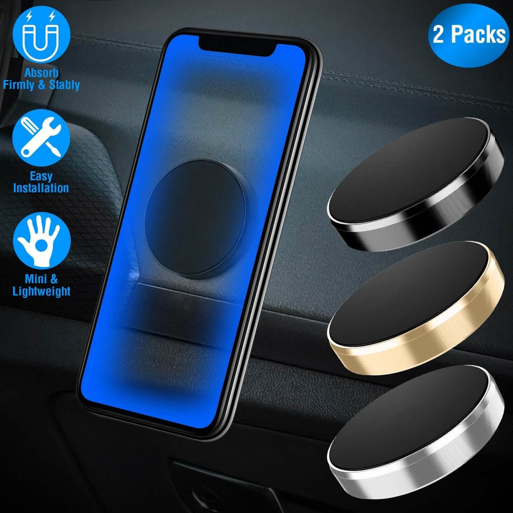 Lot de 2 supports magnétiques universels pour tableau de bord de voiture