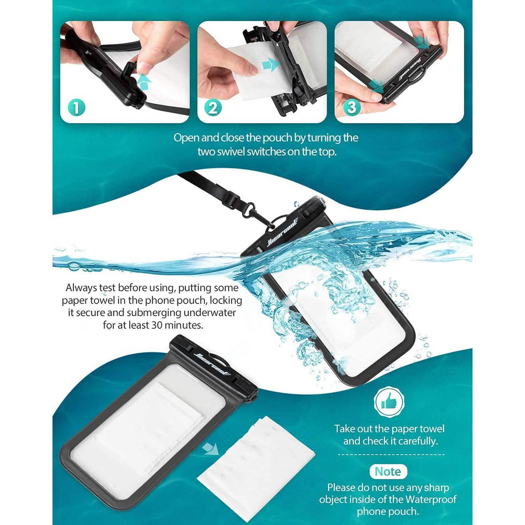 Lot de 2 : Housse étanche universelle pour téléphone portable