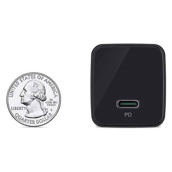 Lot de 2 : Chargeur USB C Minima 20W Chargeur mural rapide de type C