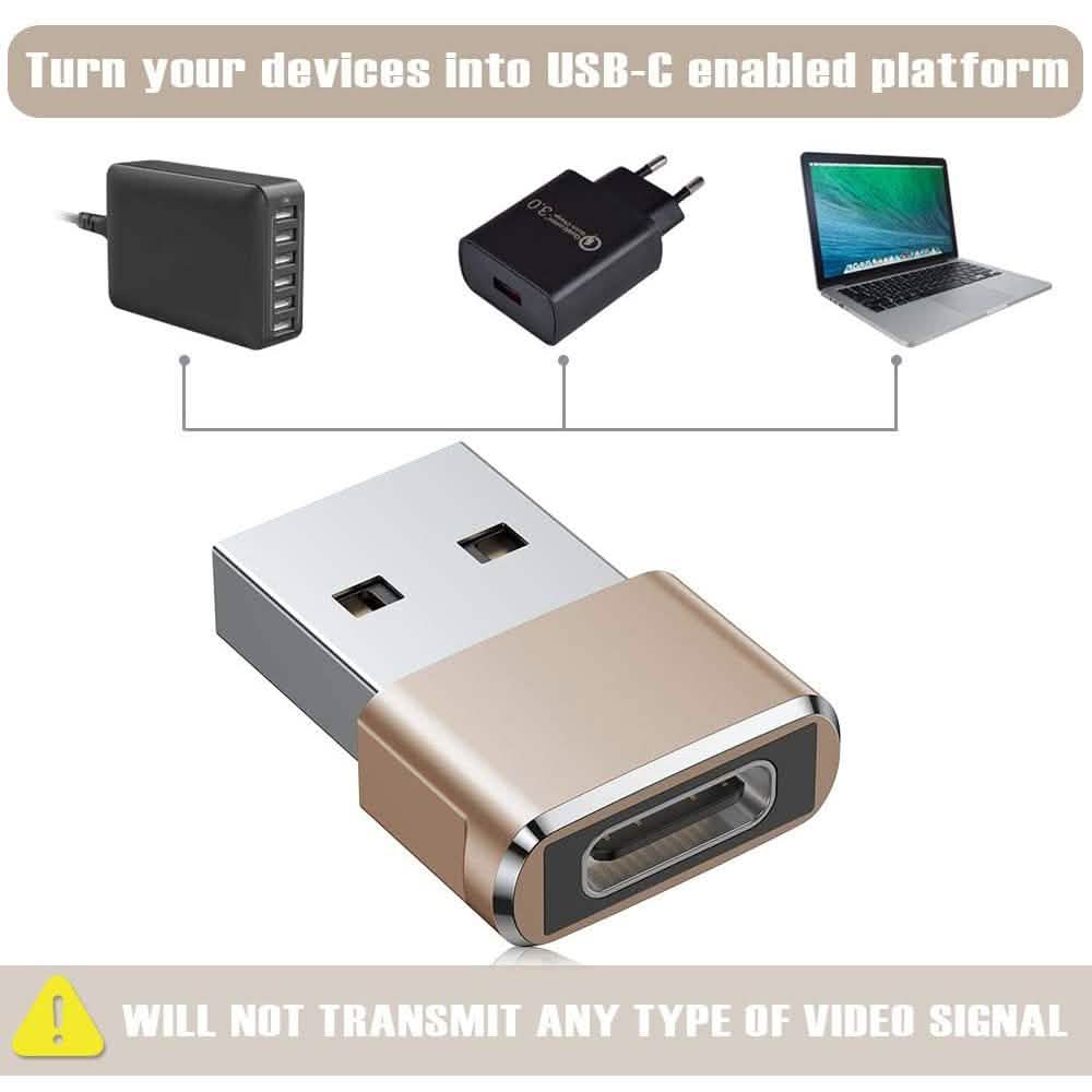 Lot de 2 adaptateurs USB-C Femelle vers USB Mâle