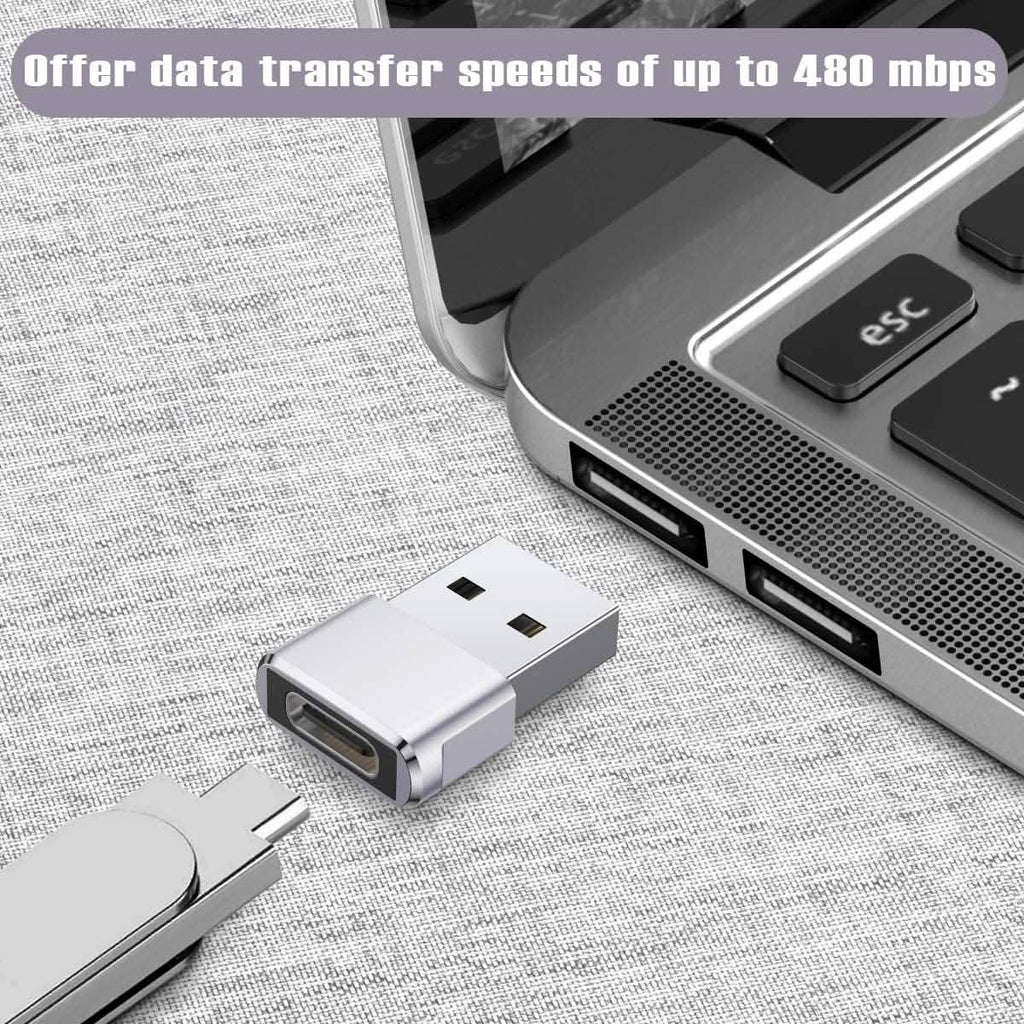 Lot de 2 adaptateurs USB-C Femelle vers USB Mâle