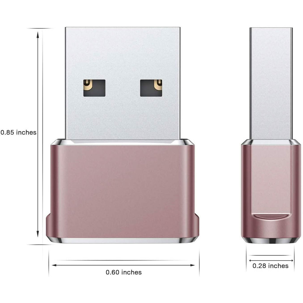 Lot de 2 adaptateurs USB-C Femelle vers USB Mâle