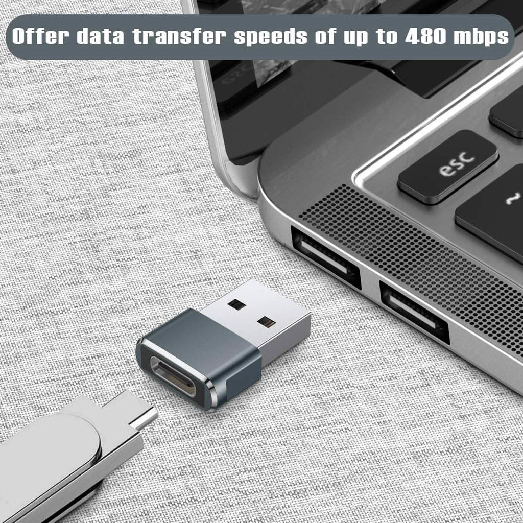 Lot de 2 adaptateurs USB-C Femelle vers USB Mâle
