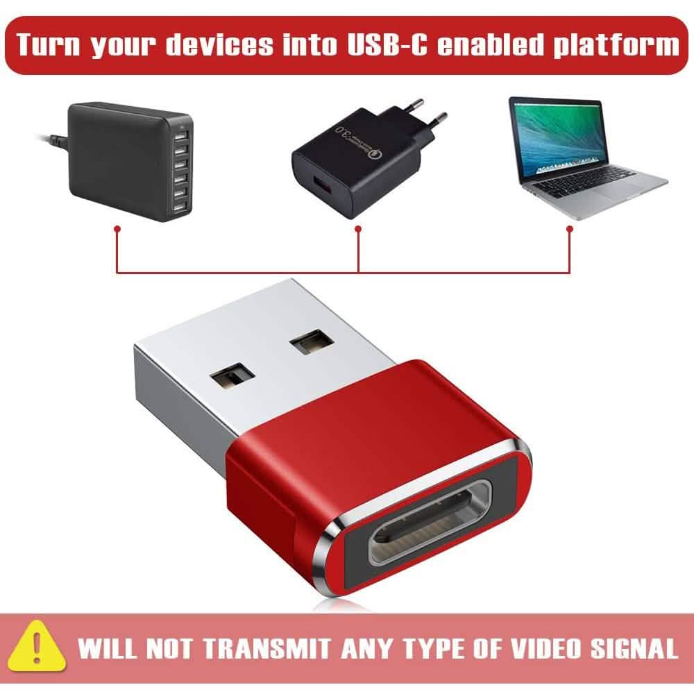 Lot de 2 adaptateurs USB-C Femelle vers USB Mâle