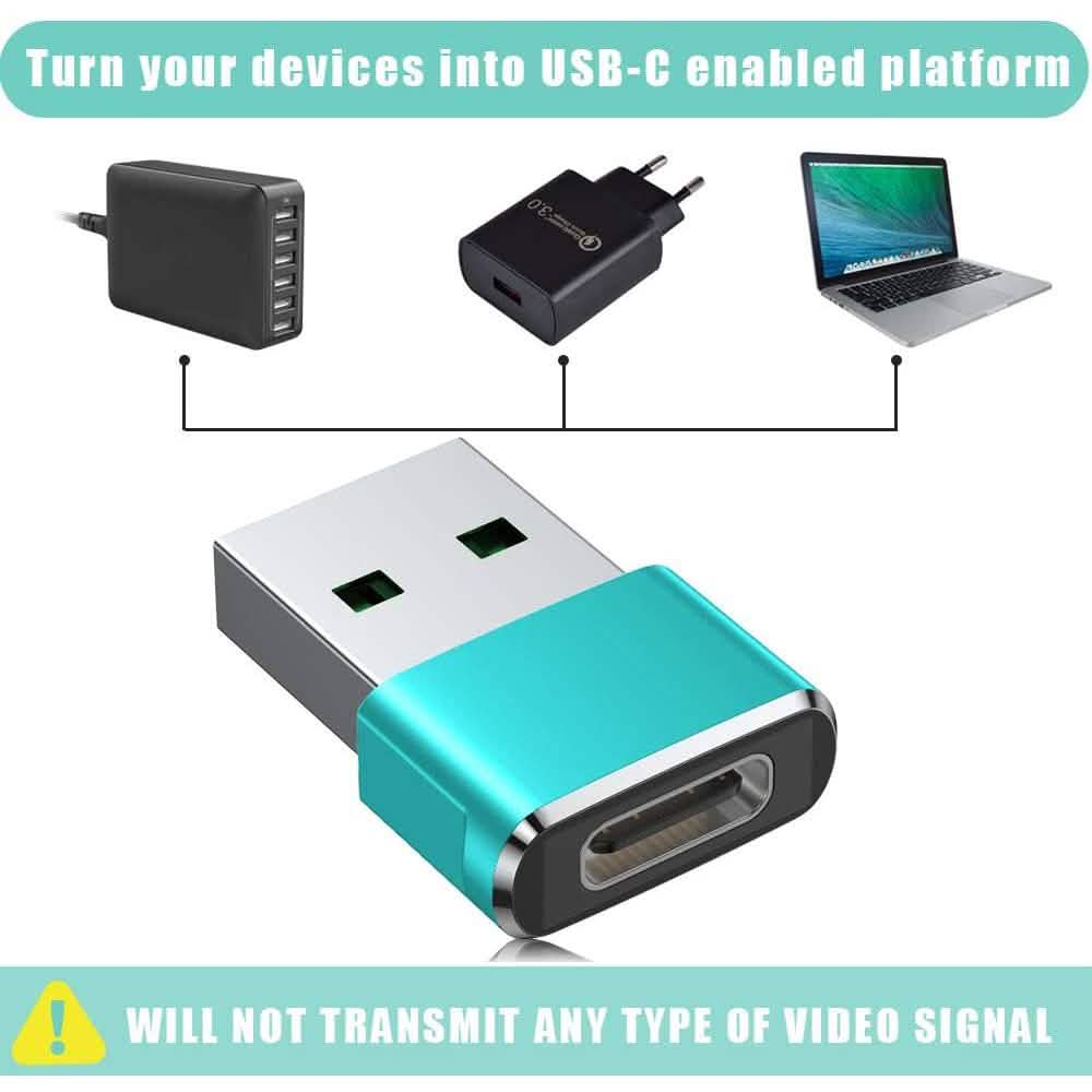 Lot de 2 adaptateurs USB-C Femelle vers USB Mâle