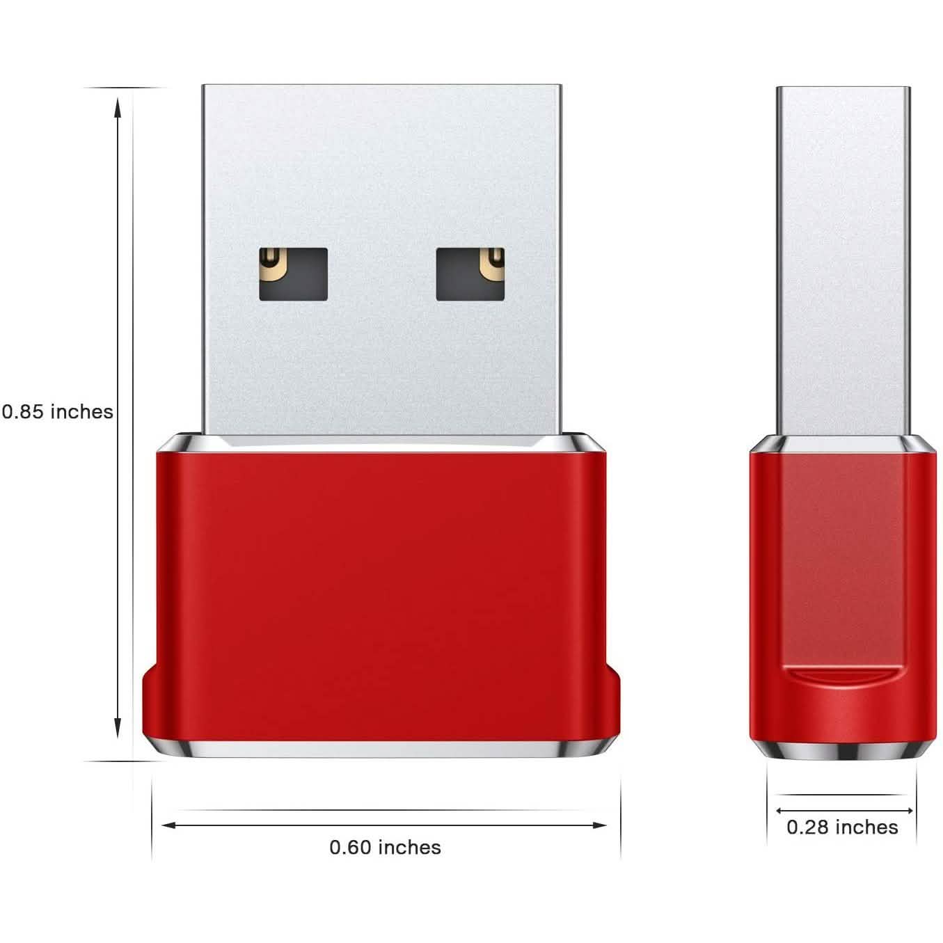 Lot de 2 adaptateurs USB-C Femelle vers USB Mâle