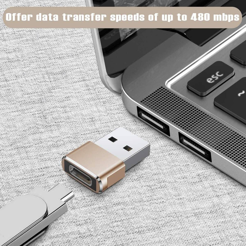 Lot de 2 adaptateurs USB-C Femelle vers USB Mâle