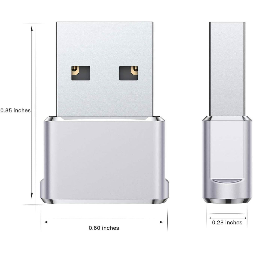 Lot de 2 adaptateurs USB-C Femelle vers USB Mâle
