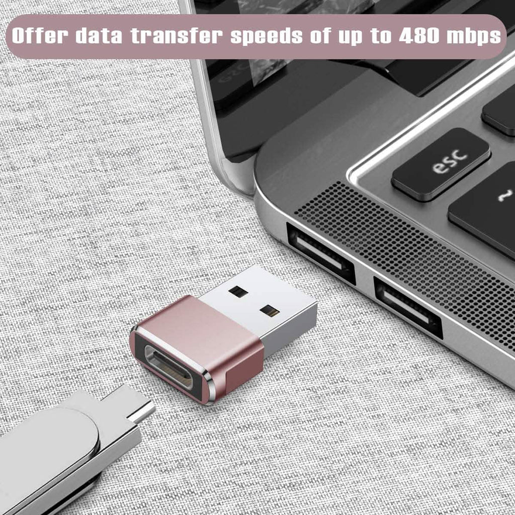 Lot de 2 adaptateurs USB-C Femelle vers USB Mâle