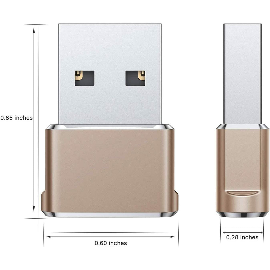Lot de 2 adaptateurs USB-C Femelle vers USB Mâle
