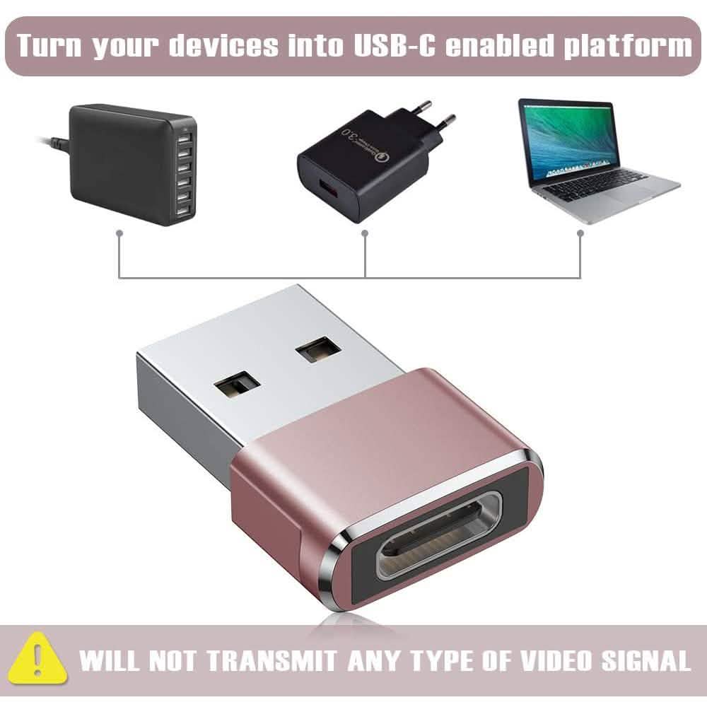Lot de 2 adaptateurs USB-C Femelle vers USB Mâle