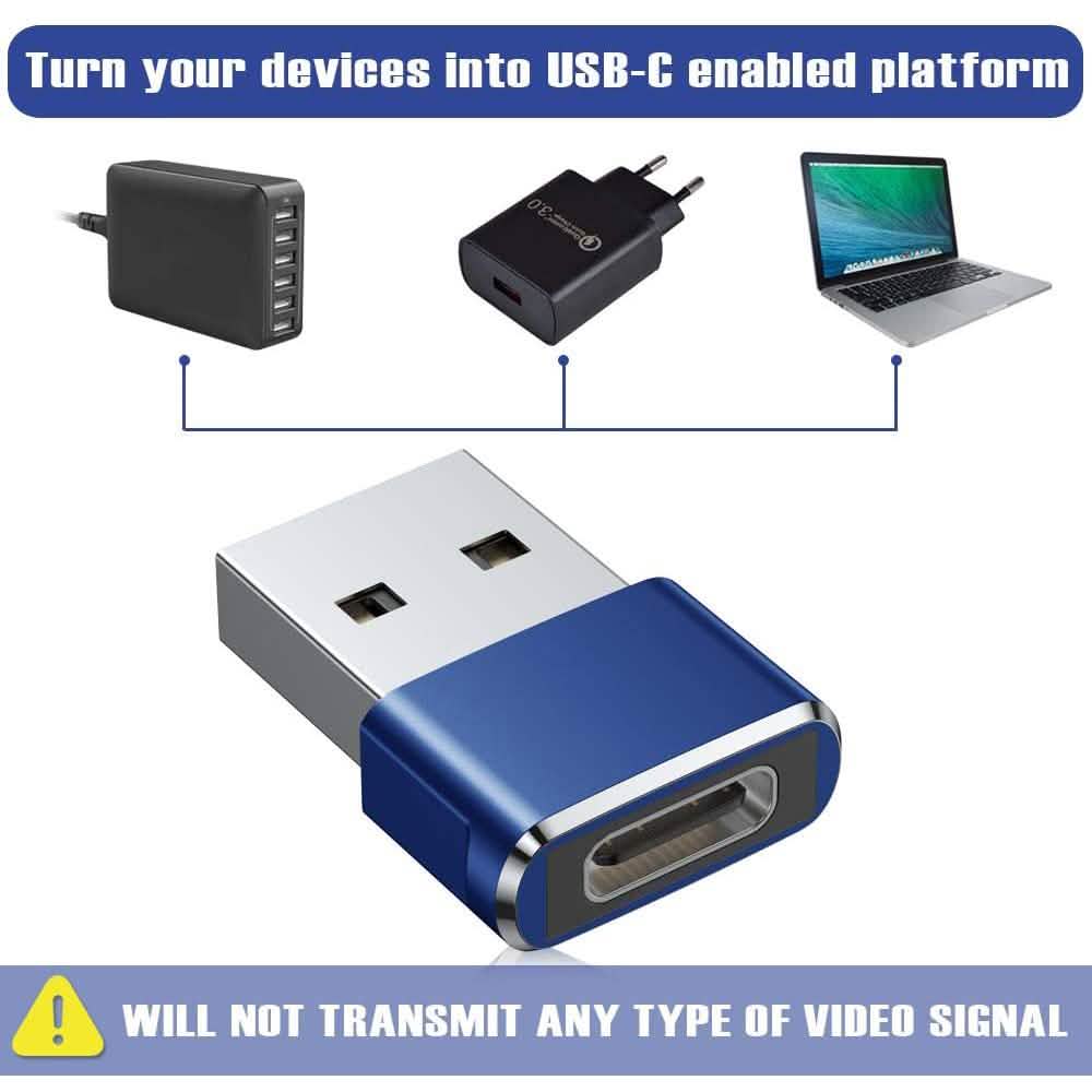 Lot de 2 adaptateurs USB-C Femelle vers USB Mâle