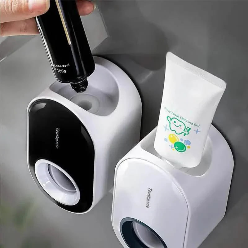 Lot de 2 : Distributeur automatique de dentifrice mural