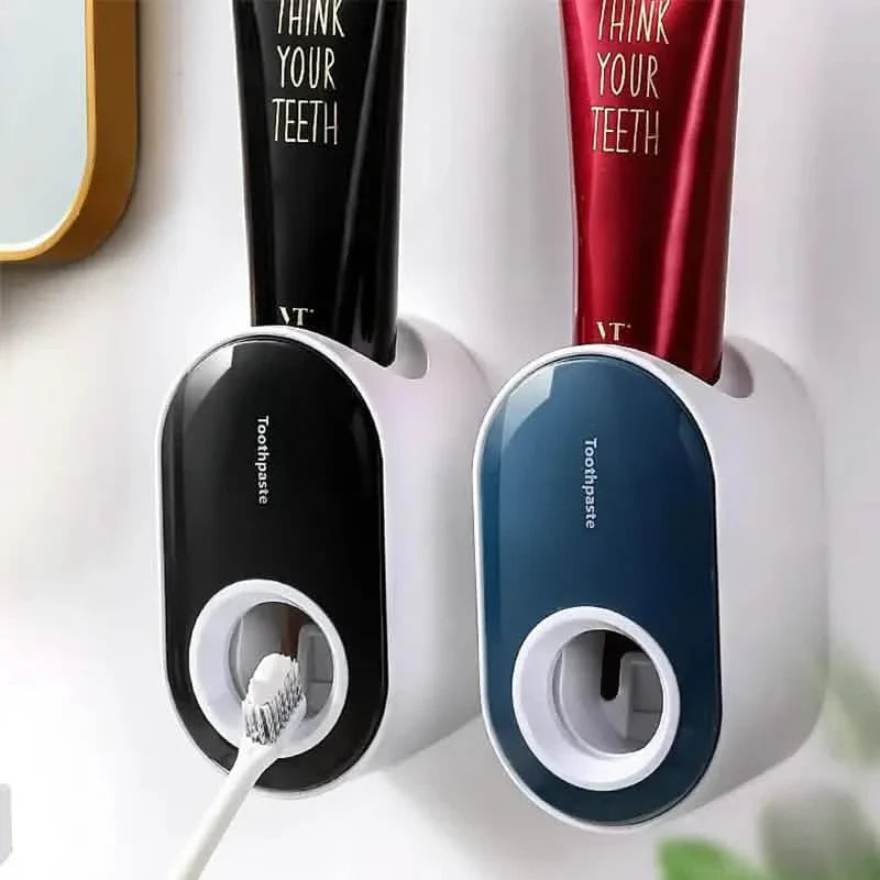 Lot de 2 : Distributeur automatique de dentifrice mural