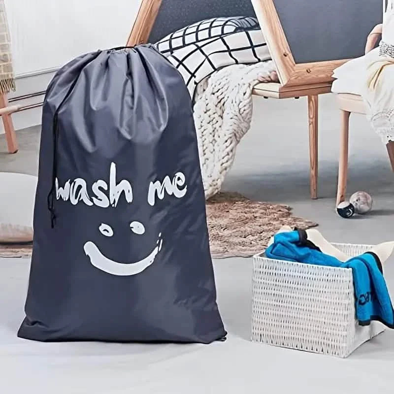 Lot de 2 : Sac de voyage pour linge sale « Wash Me », organiseur de vêtements sales lavable en machine