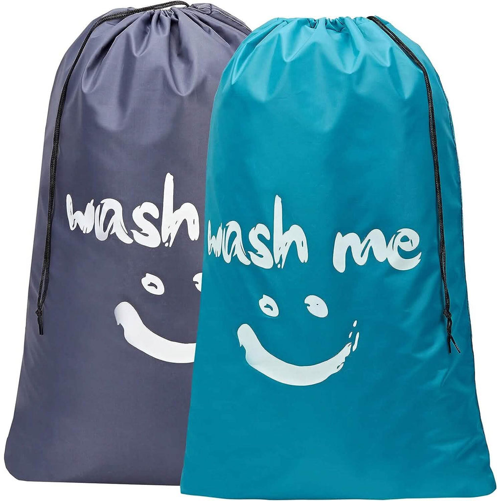 Lot de 2 : Sac de voyage pour linge sale « Wash Me », organiseur de vêtements sales lavable en machine