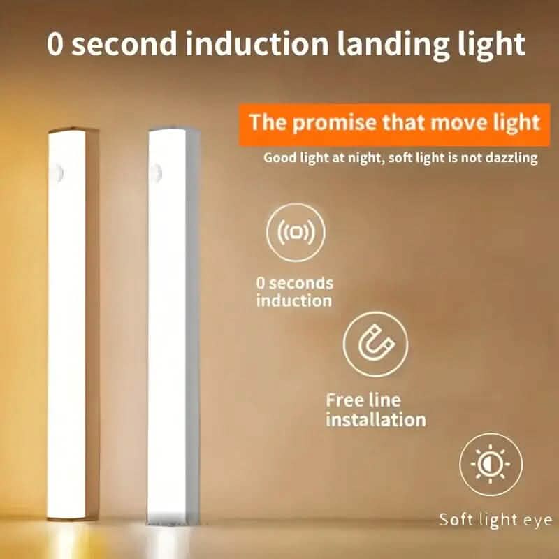 Lot de 2 : Ruban lumineux LED 12 po avec détecteur de mouvement sans fil