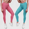 Lot de 2 : Leggings légers sans coutures longueur cheville pour femme chinés