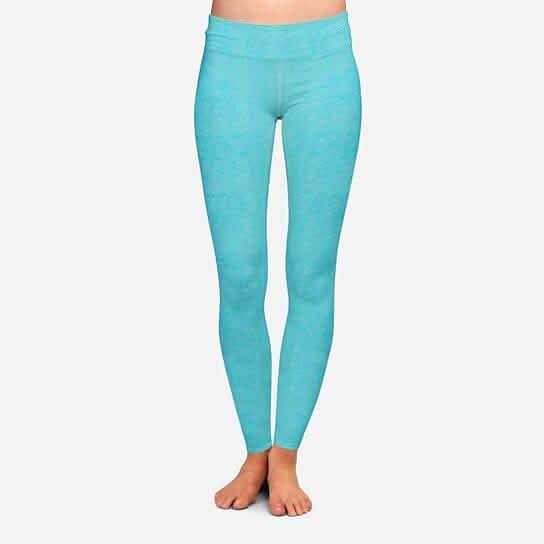 Lot de 2 : Leggings légers sans coutures longueur cheville pour femme chinés