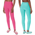 Lot de 2 : Leggings sans coutures chinés pour femme