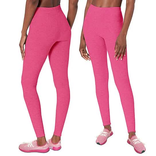 Lot de 2 : Leggings sans coutures chinés pour femme