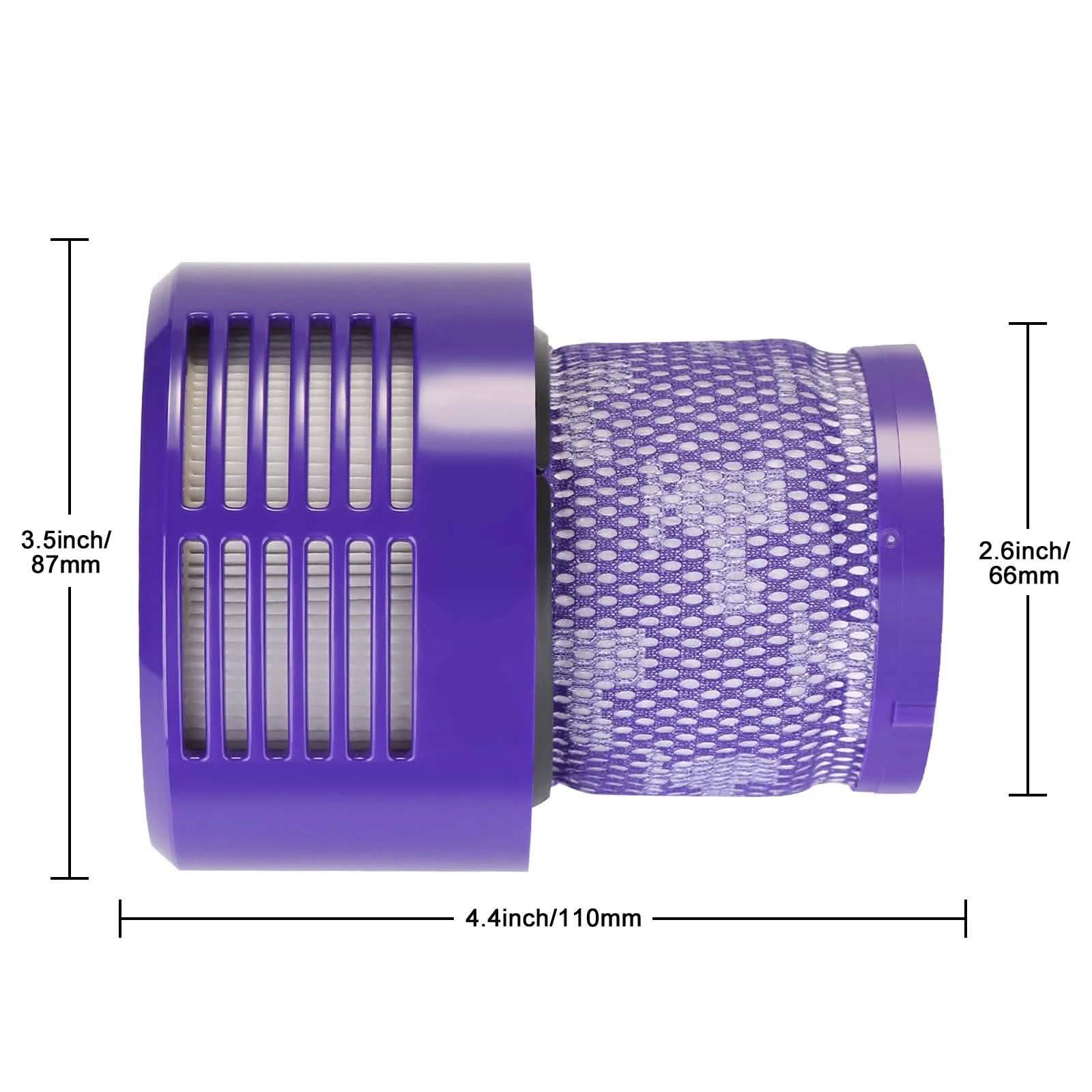 Lot de 2 : Filtre de rechange pour aspirateur Dyson V10