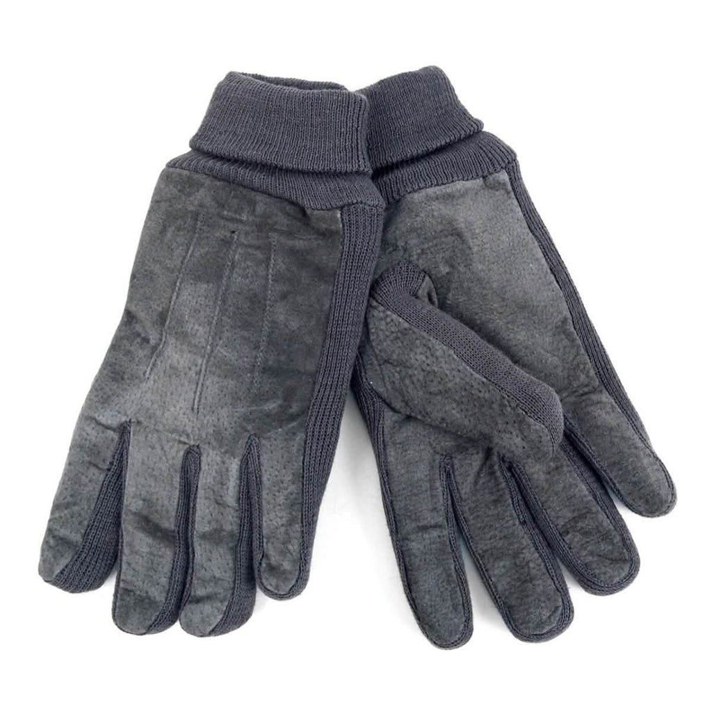 Lot de 2 paires : Gants d'hiver pour hommes en cuir véritable avec doublure douce en acrylique