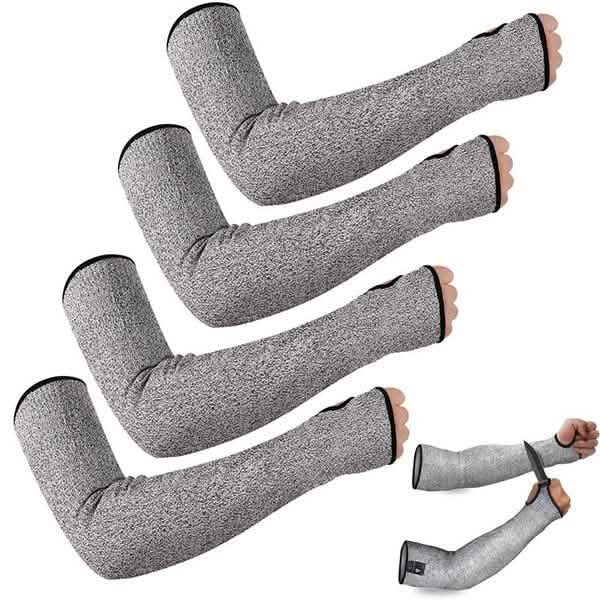2 paires : Manchons de protection anti-coupure et anti-perforation