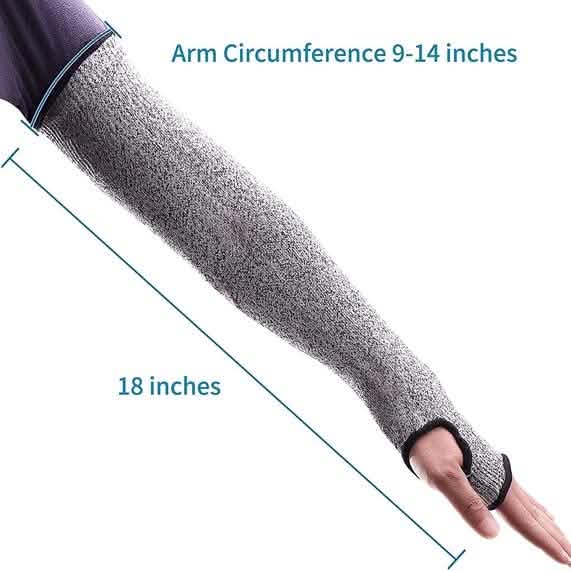 2 paires : Manchons de protection anti-coupure et anti-perforation