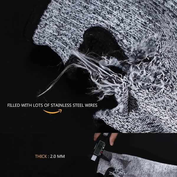 2 paires : Manchons de protection anti-coupure et anti-perforation