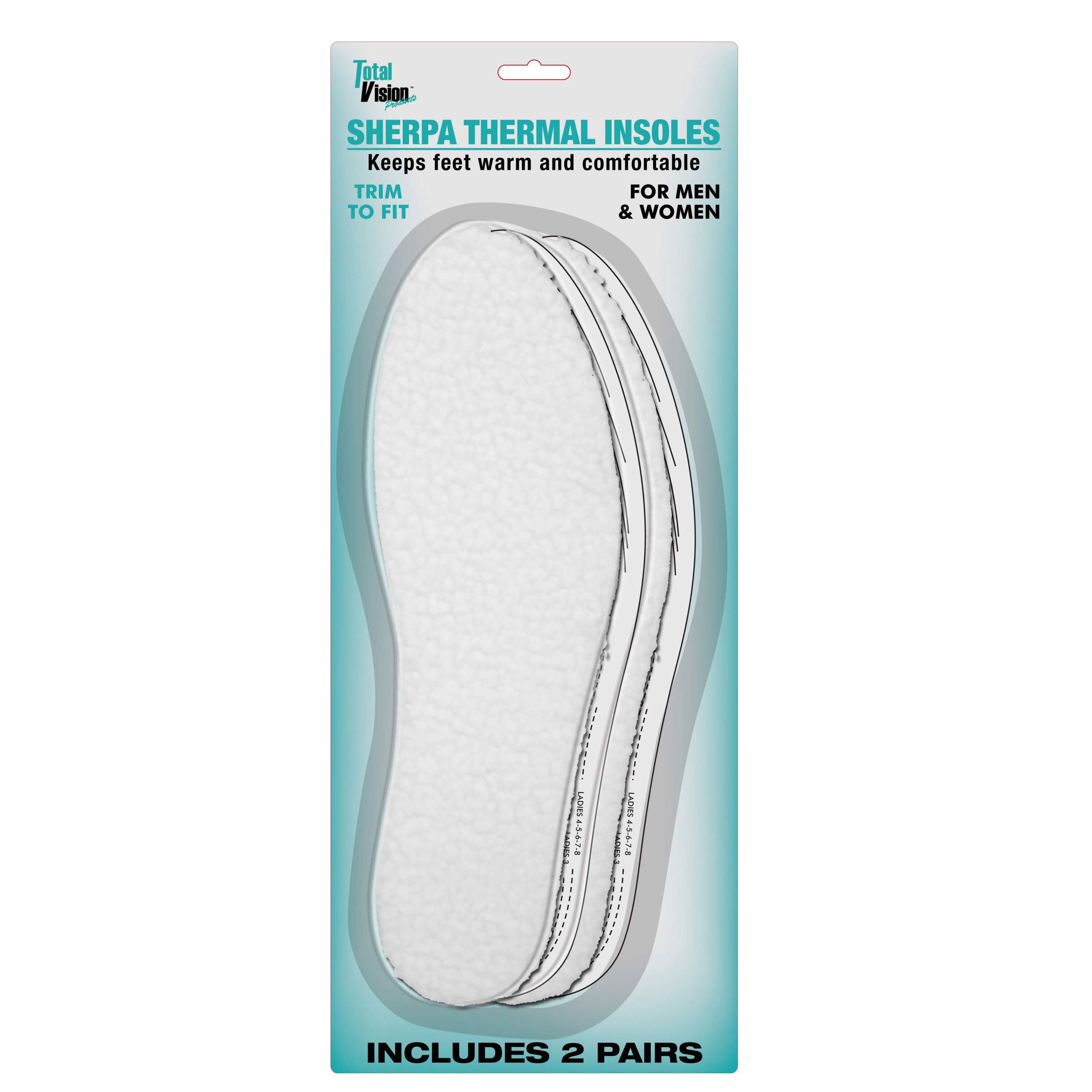 2 paires de semelles thermiques Sherpa unisexe