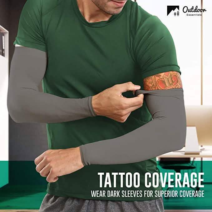 2 paires: Manches de compression anti-UV pour bras