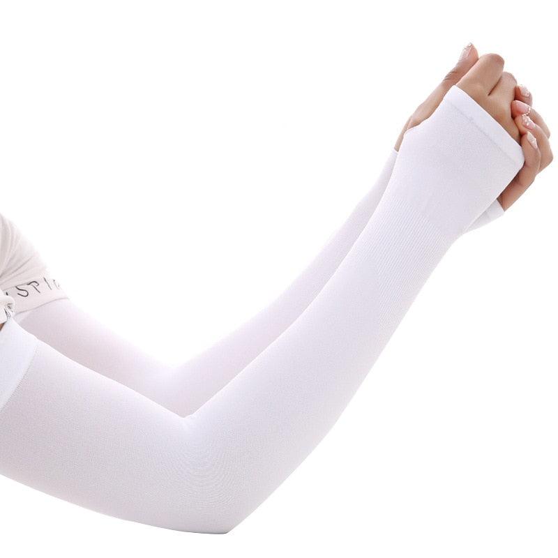2 paires de manches longues de cyclisme d'extérieur, manches de protection UV pour hommes, compression sportive, manches rafraîchissantes pour le basket-ball, la course, respirantes, séchage rapide, protection solaire UV
