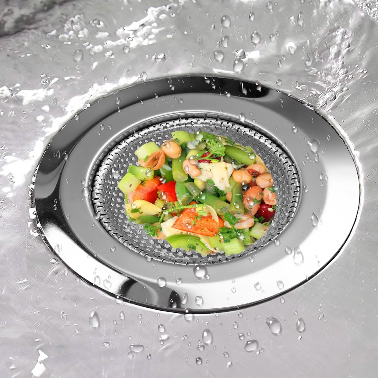 Ensemble de 2 passoires d'évier de cuisine de 11,5 cm