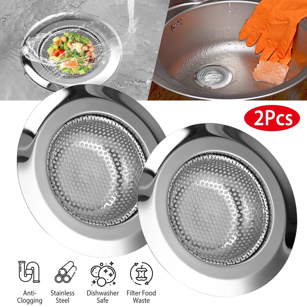 Ensemble de 2 passoires d'évier de cuisine de 11,5 cm