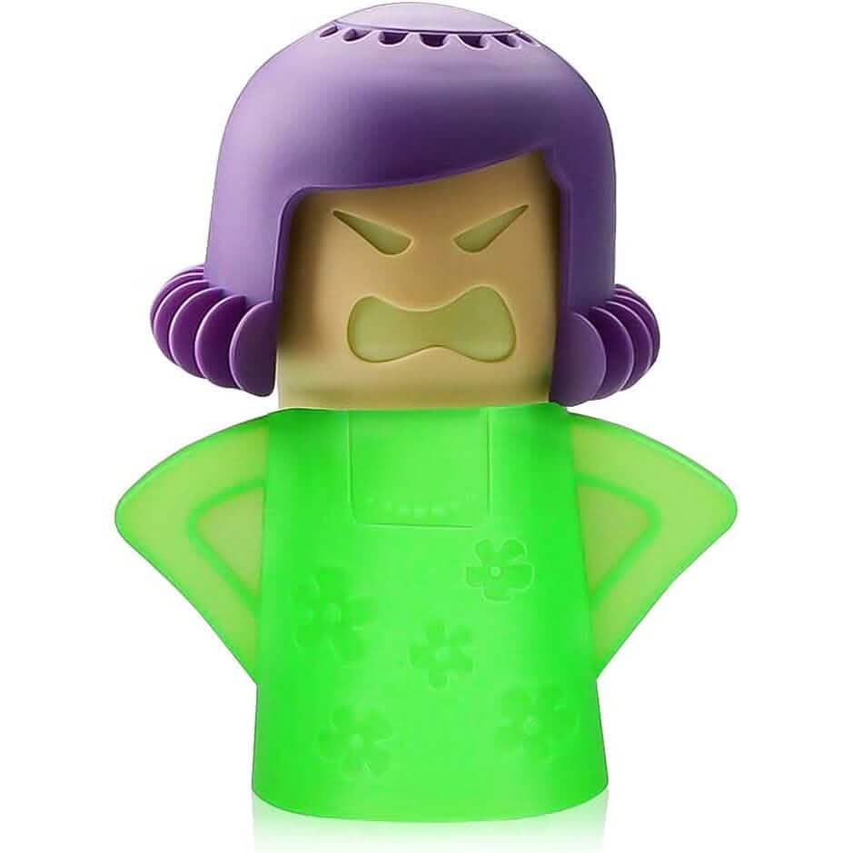 Ensemble 2 pièces : Nettoyeur vapeur pour micro-ondes Angry Mama