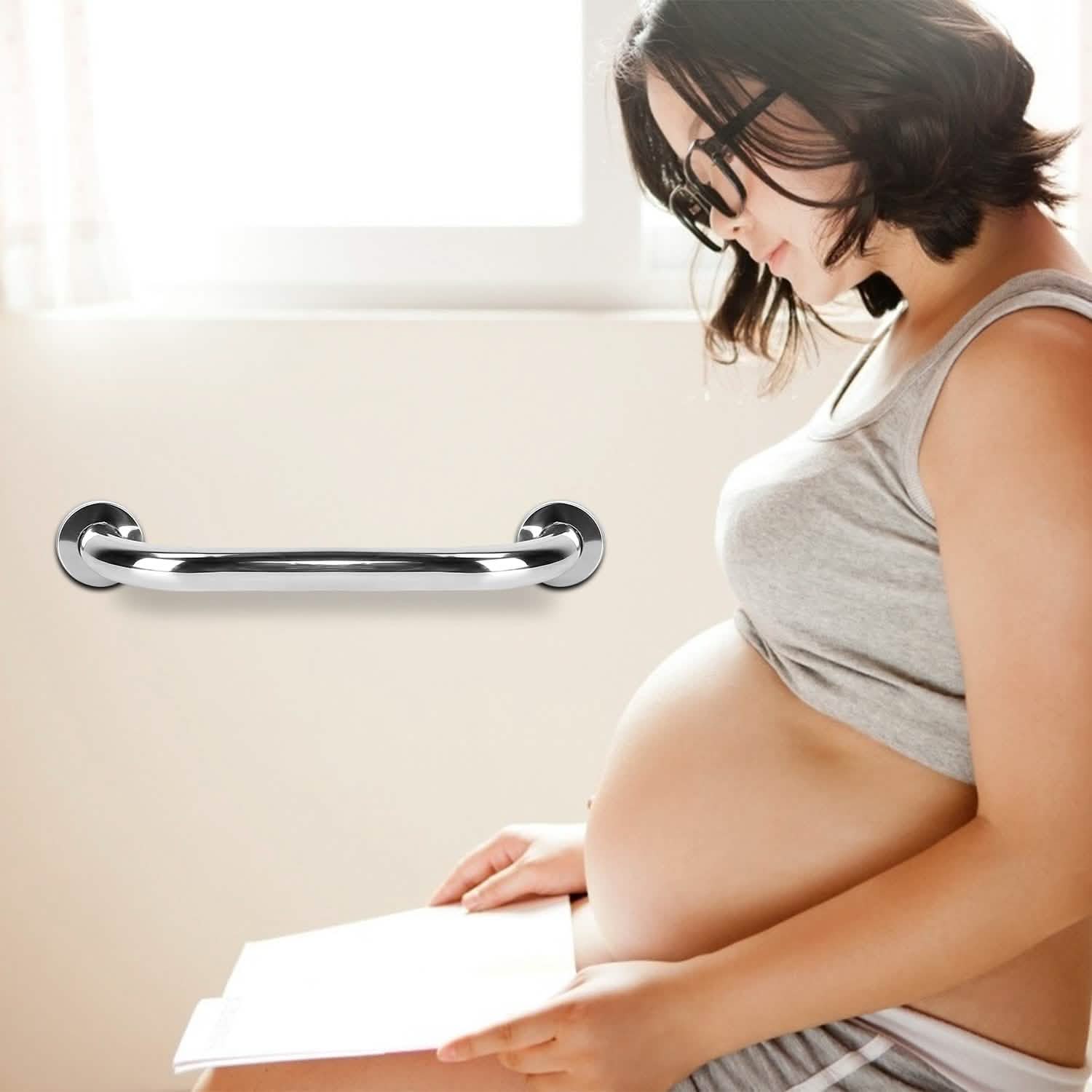 Lot de 2 : Barre d'appui de douche