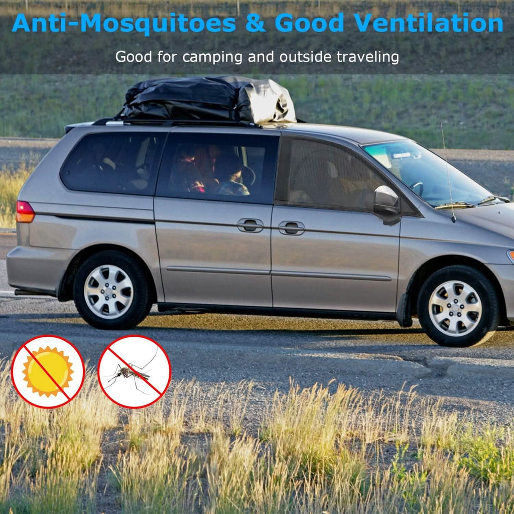 Lot de 2 pare-soleil pour vitres latérales de voiture