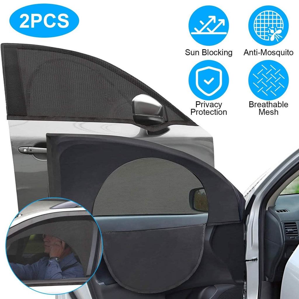 Lot de 2 pare-soleil pour vitres latérales de voiture