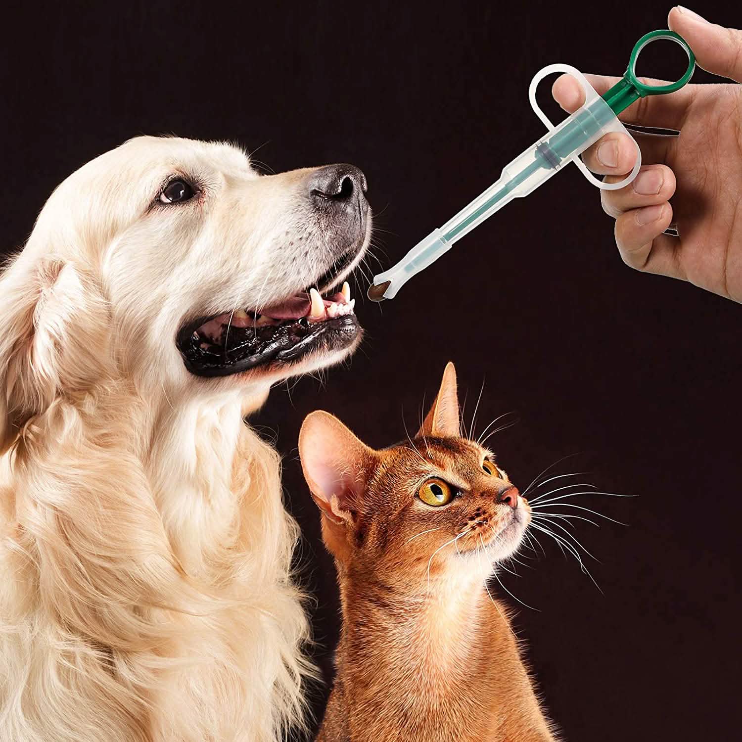 Lot de 2 : Pousse-comprimés pour animaux de compagnie