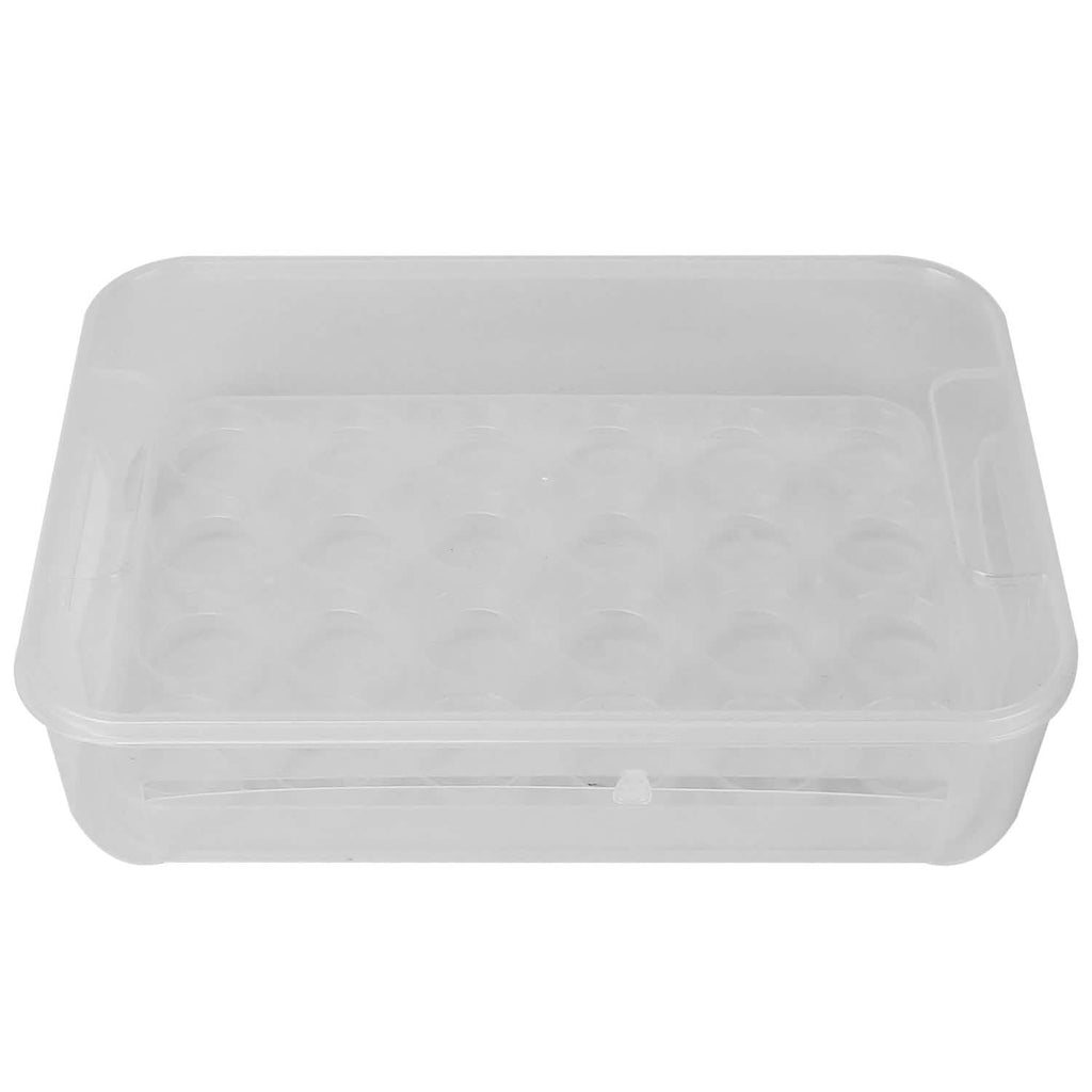 Lot de 2 : Boîte de rangement pour œufs empilable en plastique