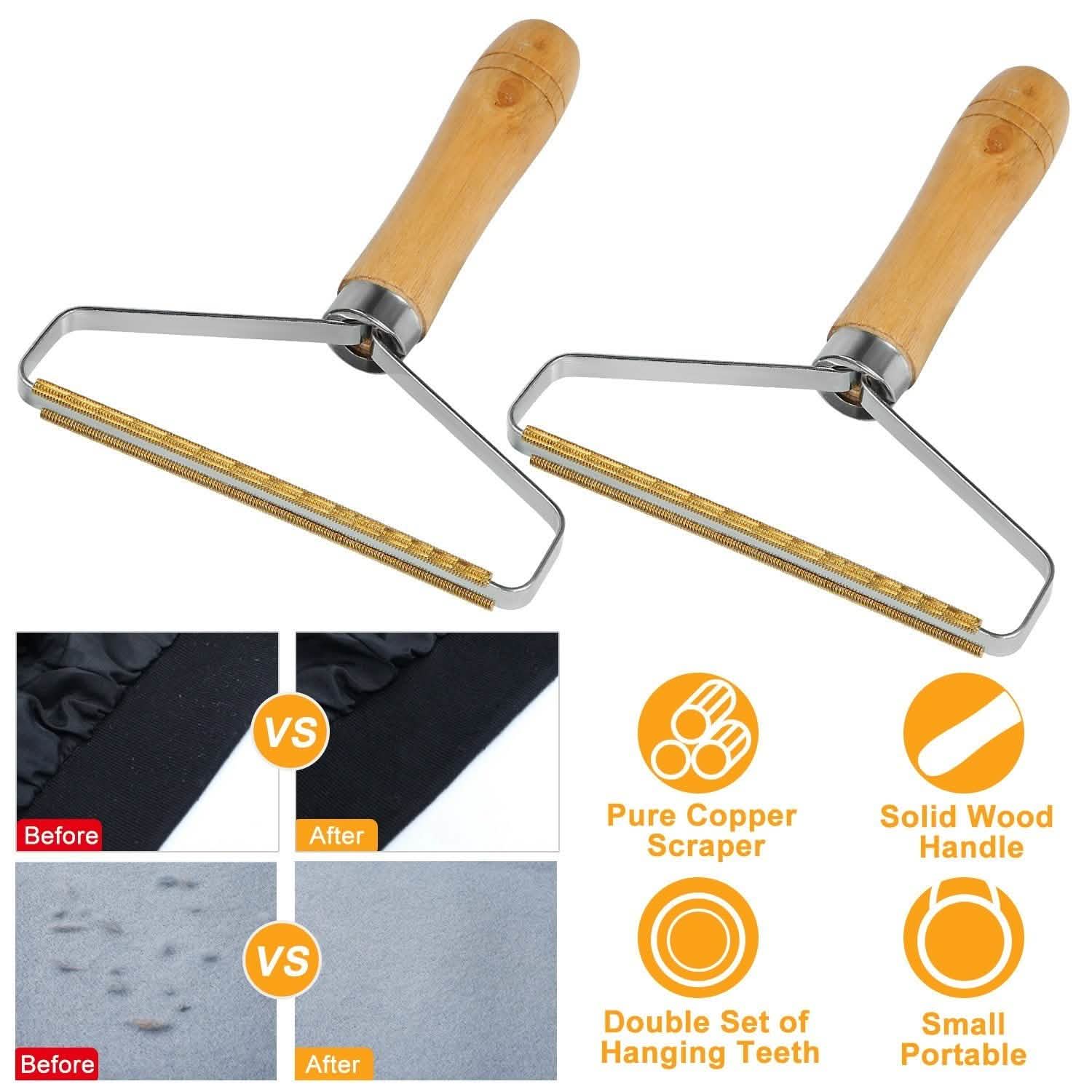 Lot de 2 : Rouleau anti-peluches double face réutilisable et portable pour voyage