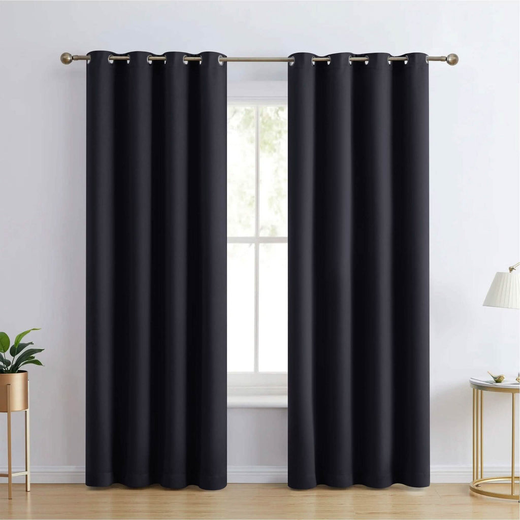 Lot de 2 rideaux occultants à double panneau, thermiques isolants assombrissants à œillets