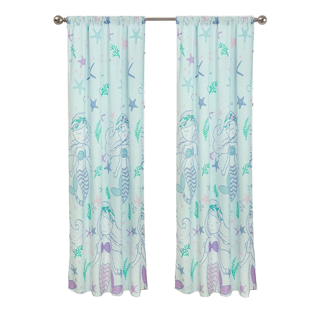 Lot de 2 pièces : Paire de panneaux de fenêtre Sirène mystique Kidz Mix