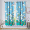 Lot de 2 pièces : Panneaux de fenêtre Licorne Arc-en-ciel Kidz Mix (la paire)