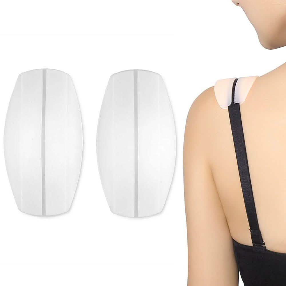 Lot de 2 : Coussins en silicone pour bretelles de soutien-gorge
